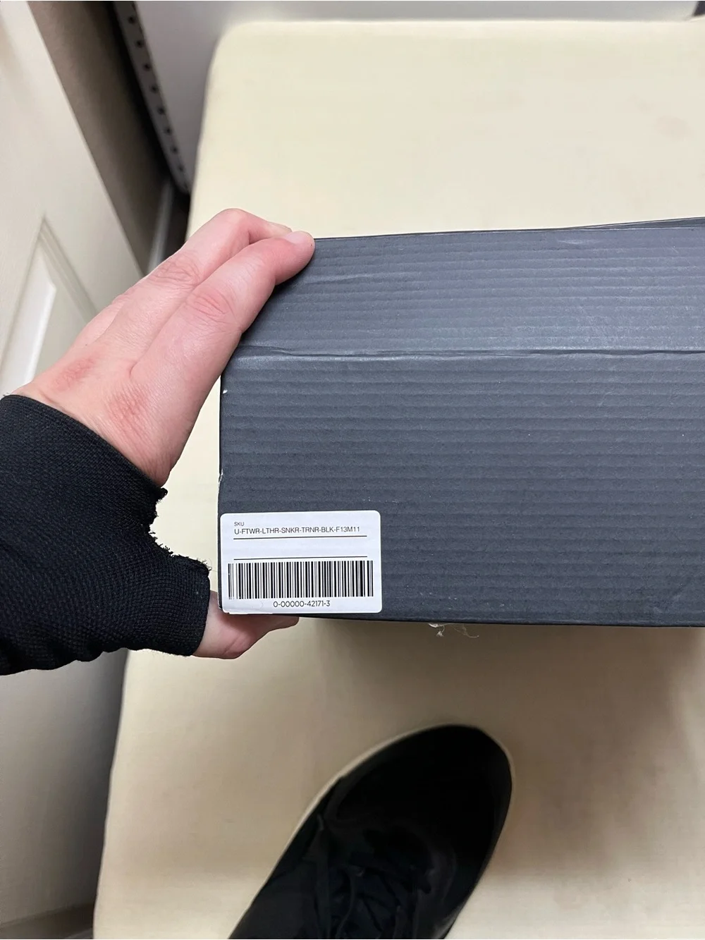 NWOT Everlane F13 M11 unisex The Trainer black leather sneaker